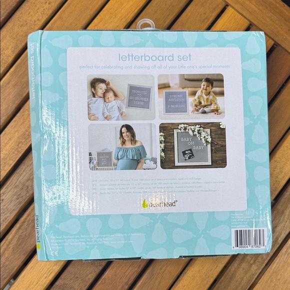 Pearhead Gray and White Letterboard Set - Picture 2 of 2